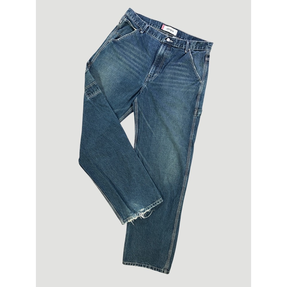 Levi's Carpenter Jeans Men's 38x34 Relaxed Workwear Distressed Denim